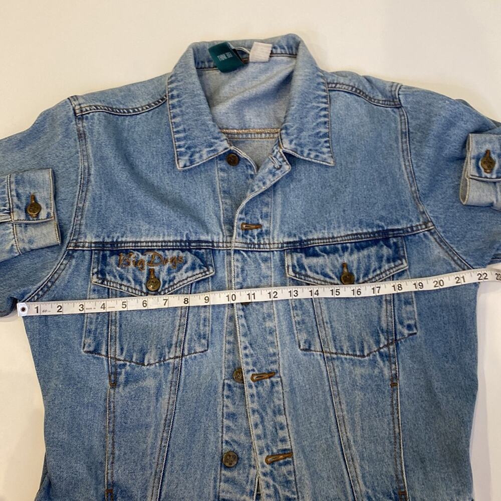 Big Dogs Santa Barbara Vintage Men’s Button Down Denim Jacket EUC Sz Sm Cotton - Picture 6 of 10